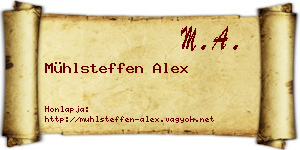 Mühlsteffen Alex névjegykártya