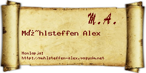 Mühlsteffen Alex névjegykártya